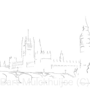 tekening-westminster-palace-big-ben-londen